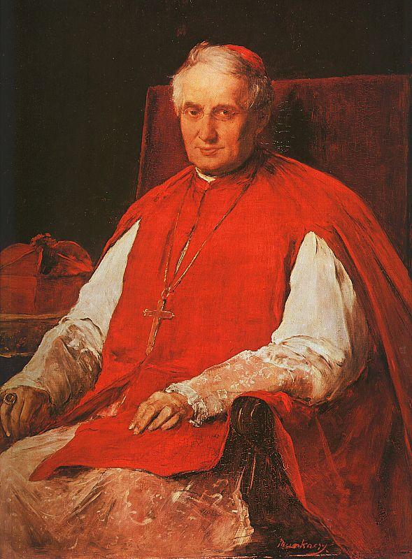 Mihaly Munkacsy Portrait of Cardinal Lajos Haynald